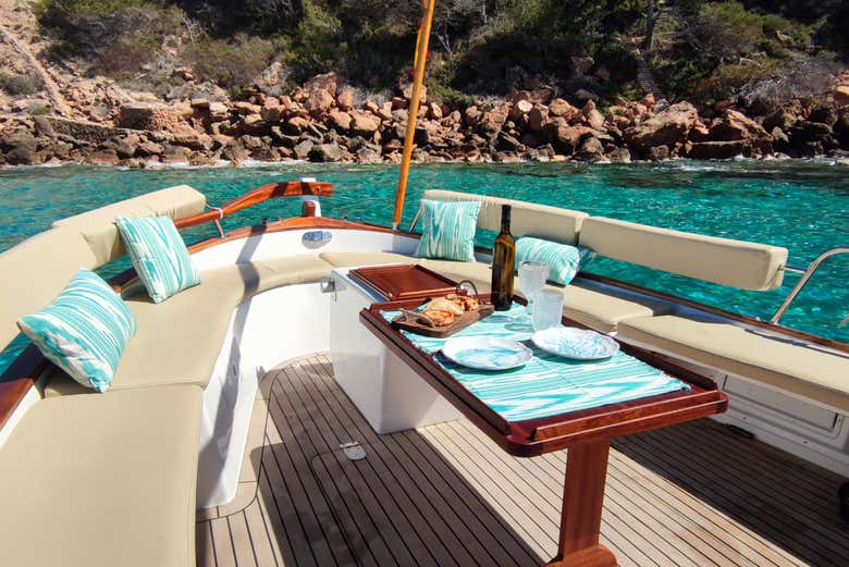 Detalles del interior del barco