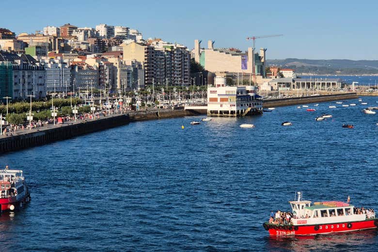 Vista de la costa en Santander