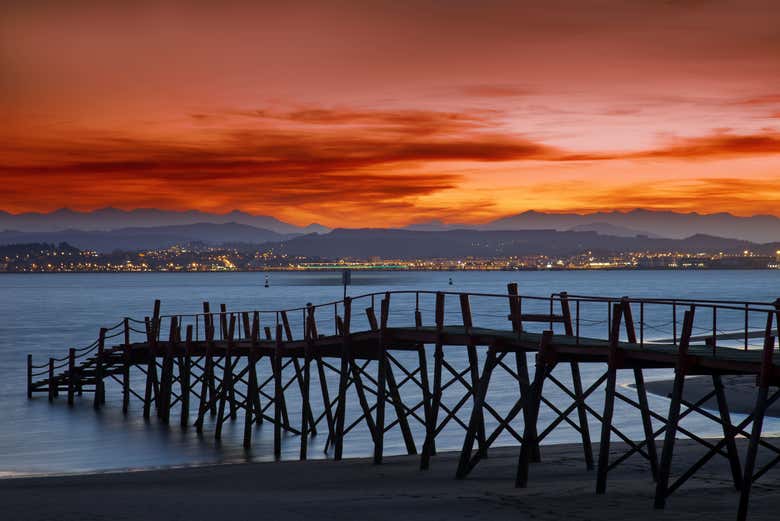 Bahía de Santander al atardecer 