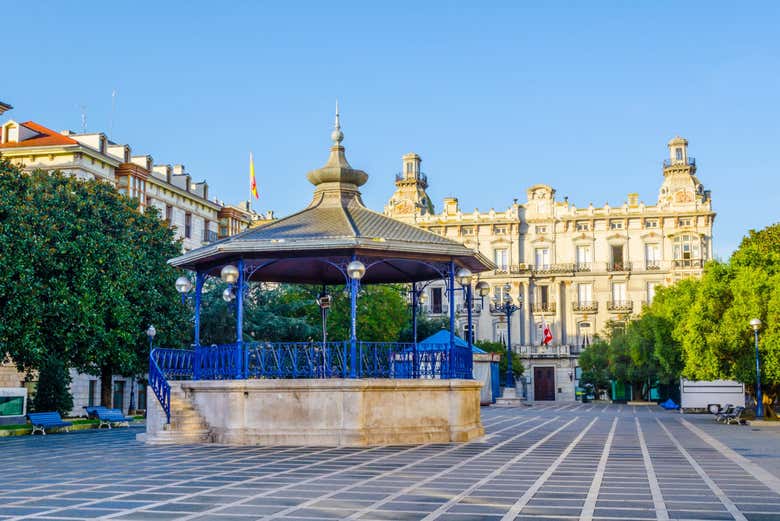 Plaza Pombo, en Santander