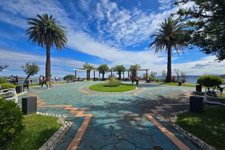 Jardines de Piquío, que separan la primera y la segunda playa