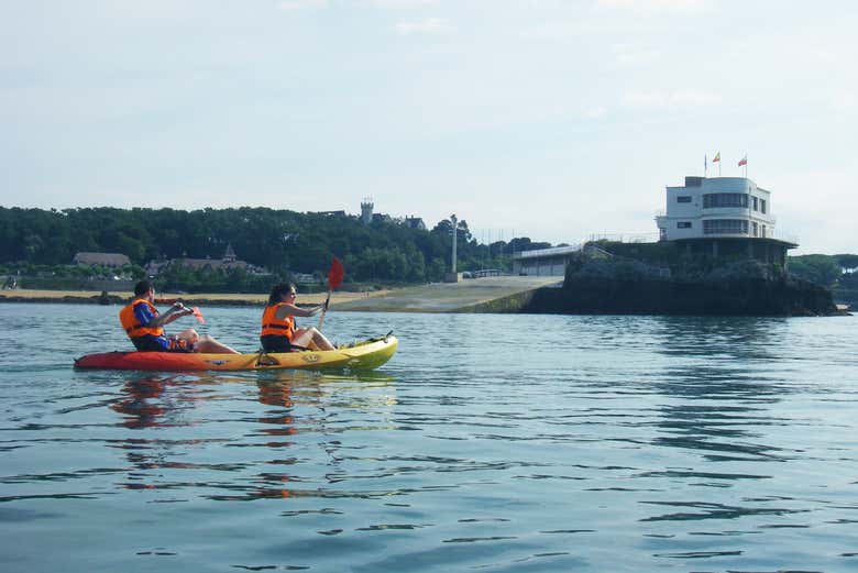 Kayak dans la baie de Santander