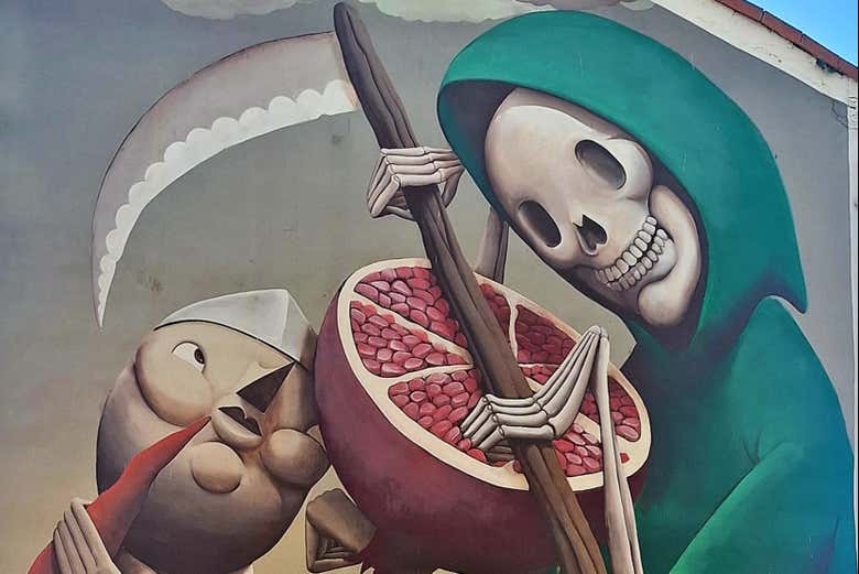 Mural "Alejar la muerte"