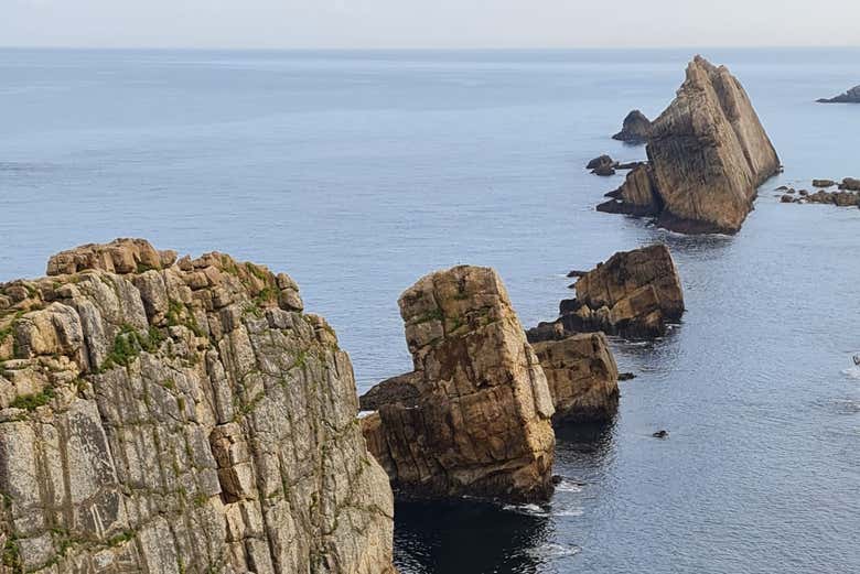 Contemplaréis los urros y farallones que emergen del océano