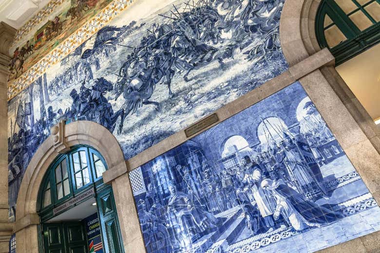 Les mosaïques de la gare de Sao Bento