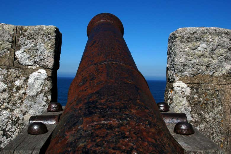 Canhões em Baiona