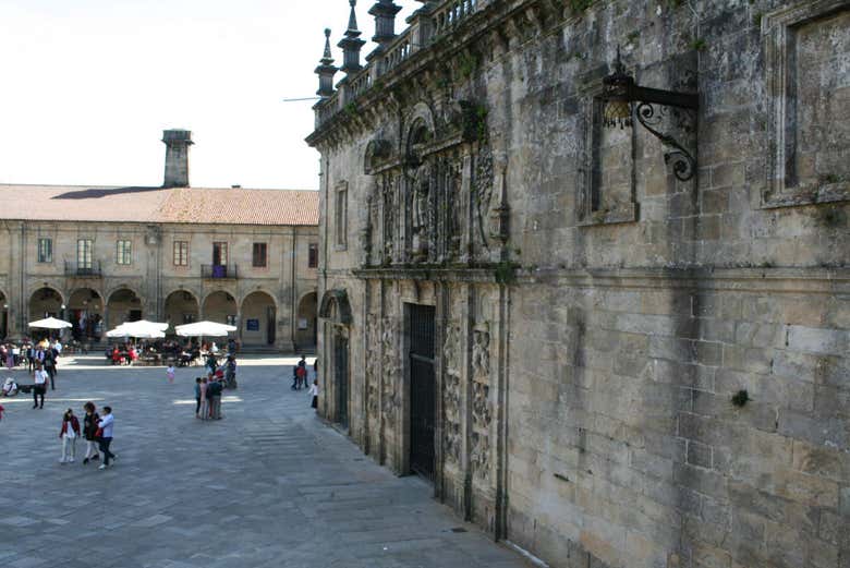 Le vie del centro storico di Santiago