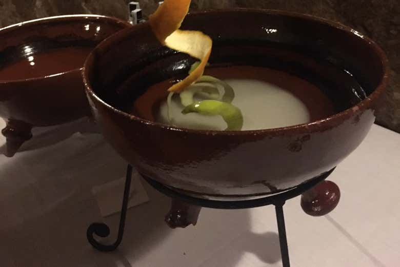 Recipiente per preparare la queimada