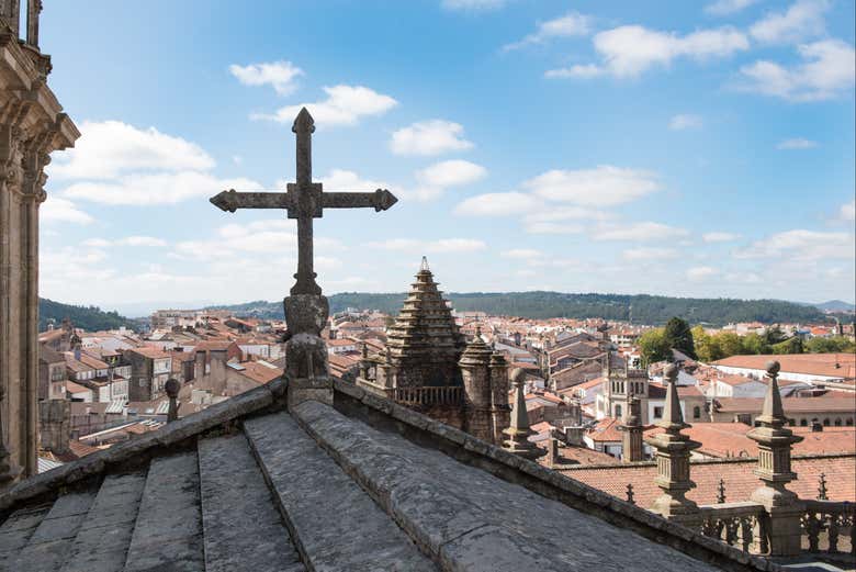 Vista de Santiago desde las cubiertas de la Catedral