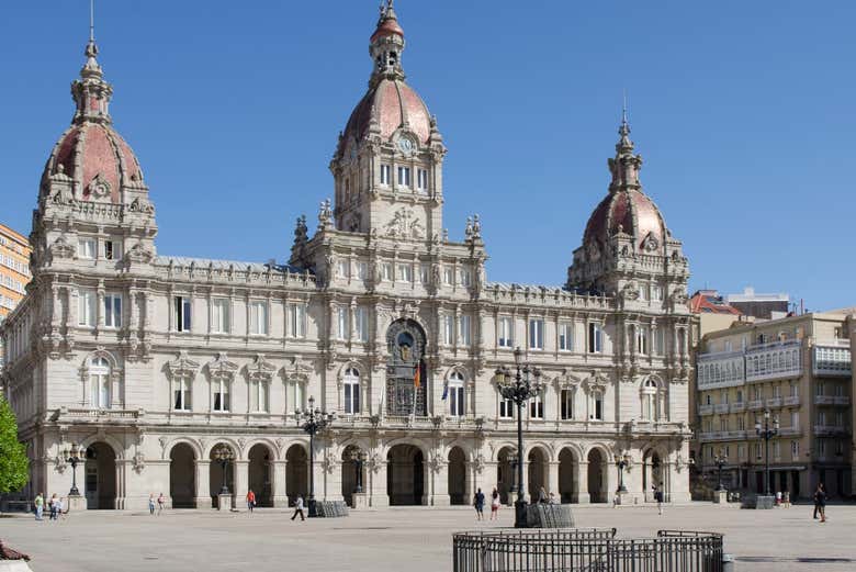 Ayuntamiento de La Coruña, en la Plaza de María Pita
