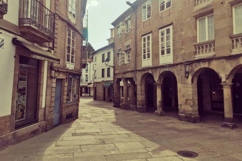 Calles del casco antiguo de Santiago de Compostela