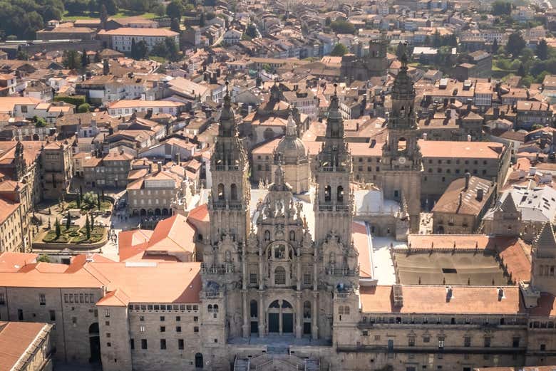 Panorâmica da cidade de Santiago de Compostela