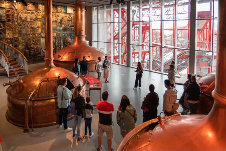 Visitando el museo de Estrella Galicia