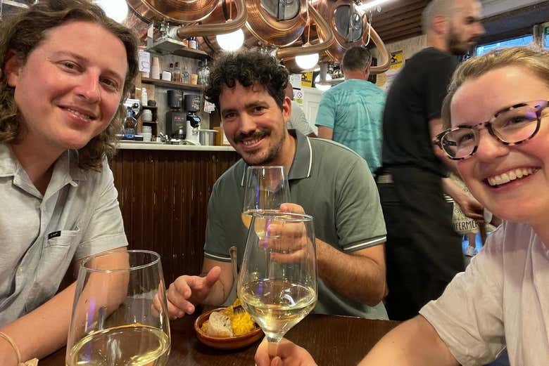 Durante la degustazione di tapas galiziane