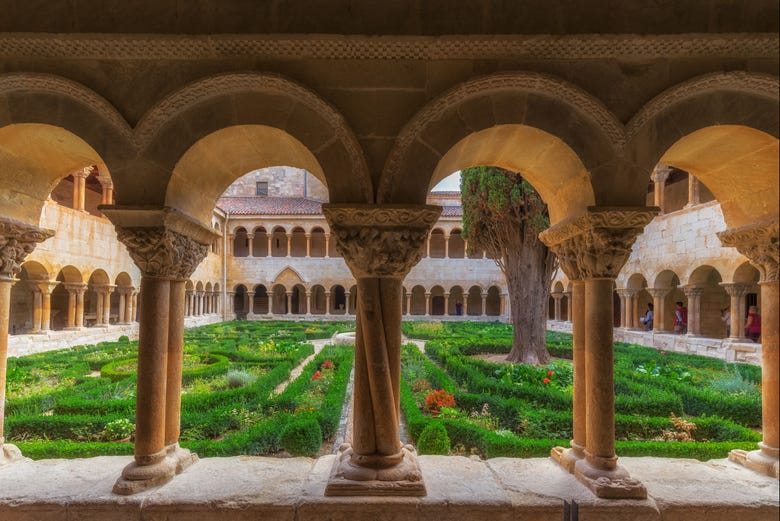 Cloister arches of the Monastery of Silos