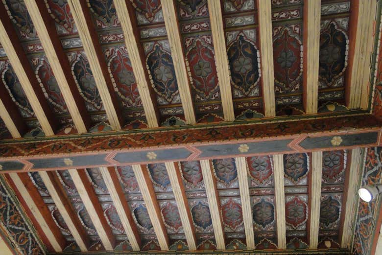 Detalles del artesonado mudéjar