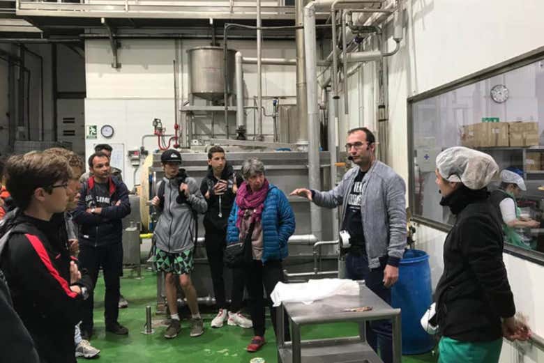 No interior da fábrica de conservas