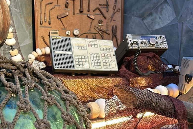 Exposición del museo relacionada con la pesca de anchoas