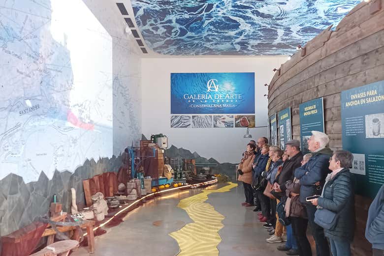 Vidéo explicative au musée de l'anchois