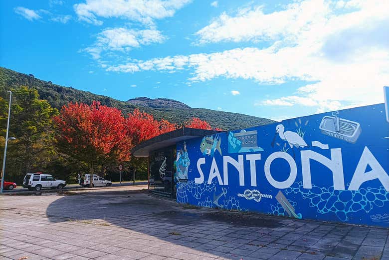Mural in Santoña and meeting point