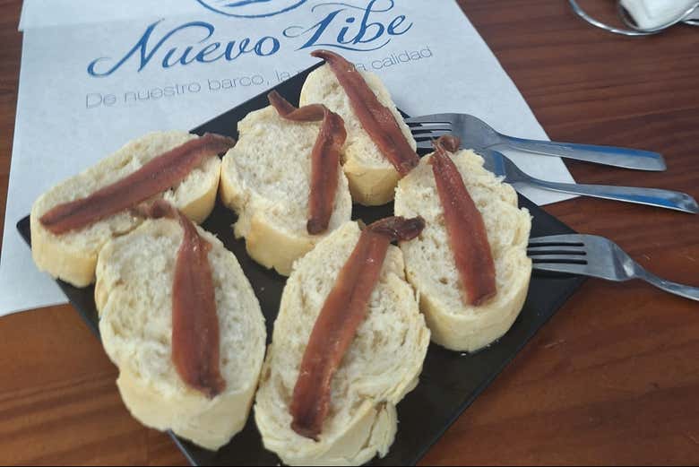 Degustación de anchoas en Santoña