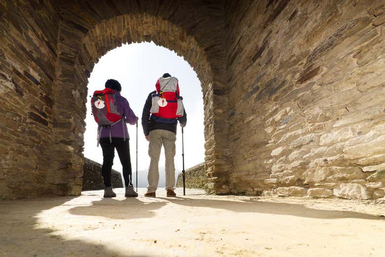 Pilgrims in Portomarín