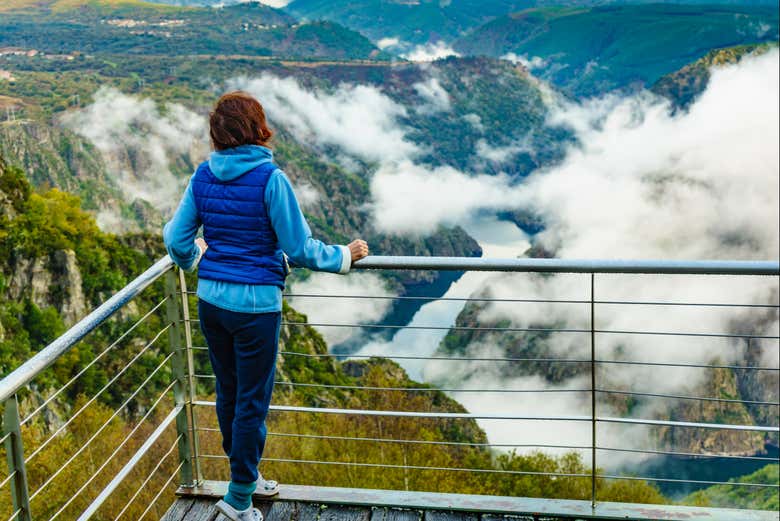 Observando los cañones del río Sil