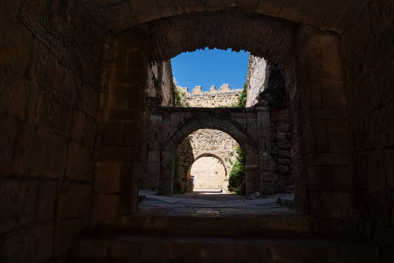 All'interno del castello di Pedraza