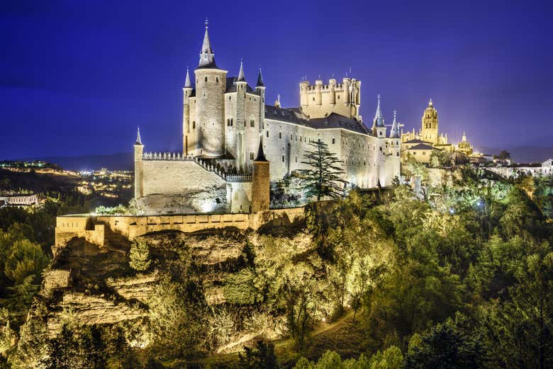 Alcazar de Ségovie de nuit