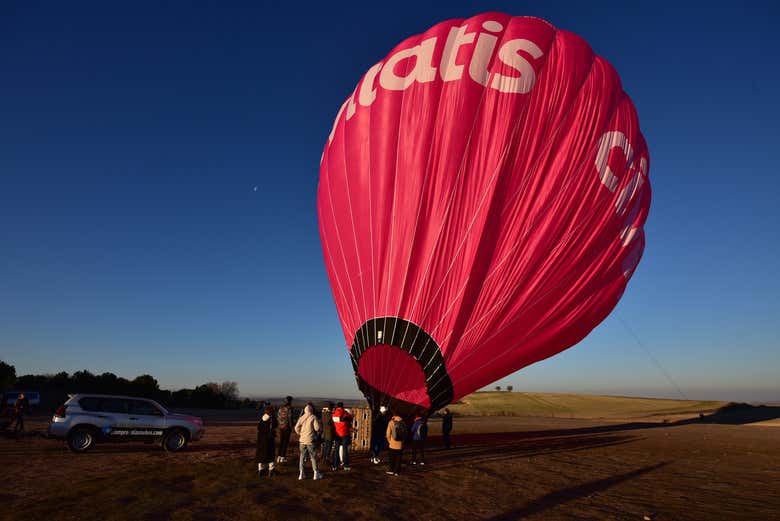 Antes de voar no balão da Civitatis