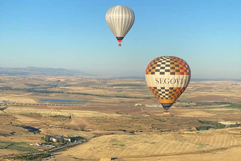 Voando de balão por Segóvia
