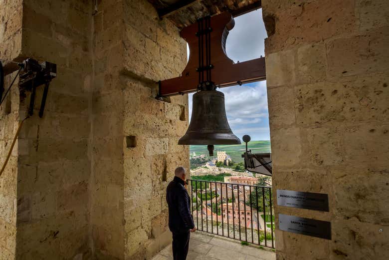 Disfrutando de las vistas desde la torre