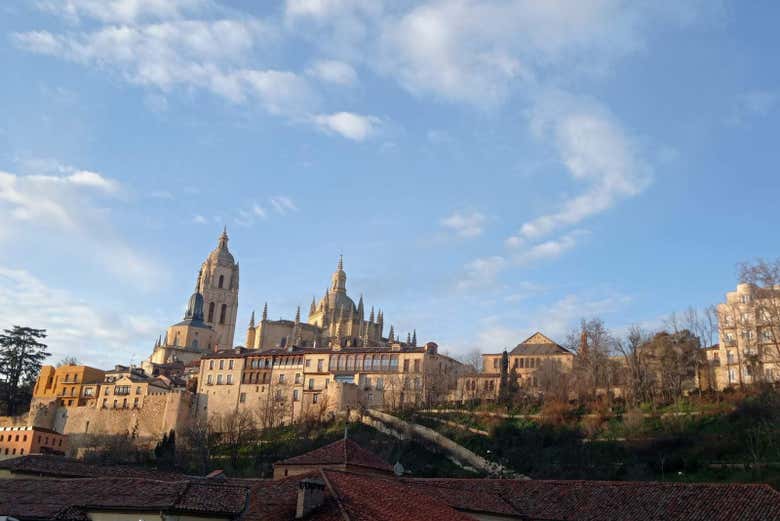 Vista panorámica de la Catedral de Segovia