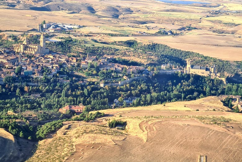 Vista de Segovia desde el aire