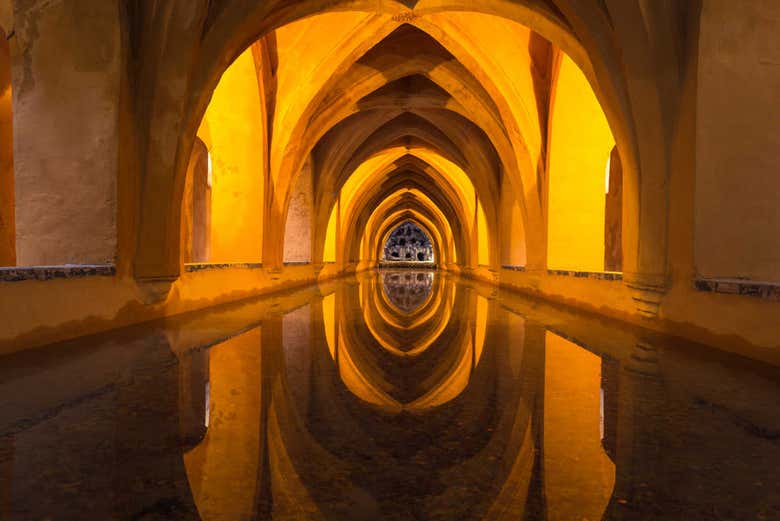 Aljibe dentro del Alcázar de Sevilla