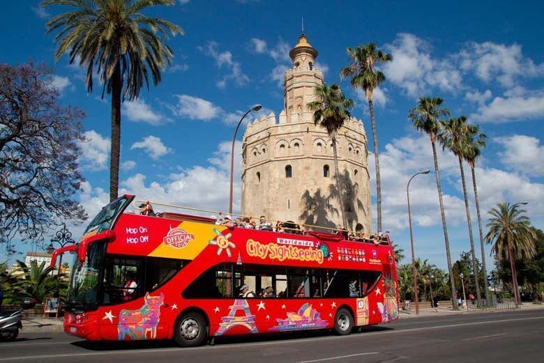 Junto a la Torre del Oro