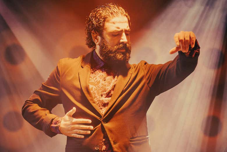 Uno de los bailaores del tablao Las Setas
