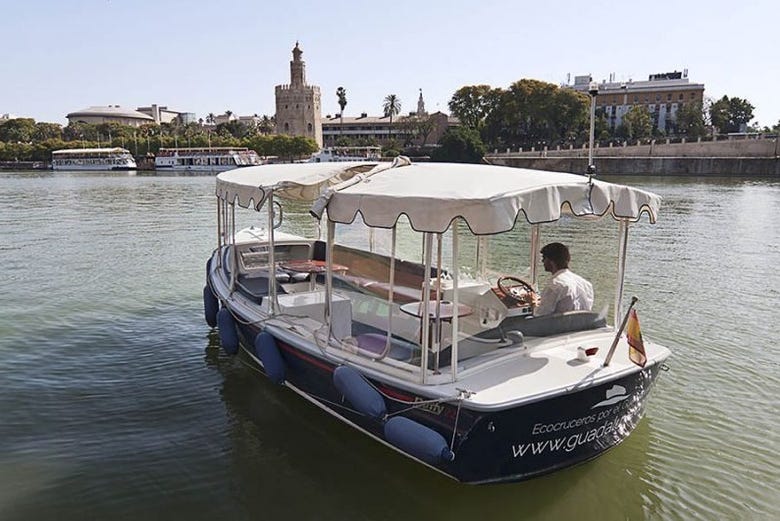 Paseo en barco privado por el río Guadalquivir
