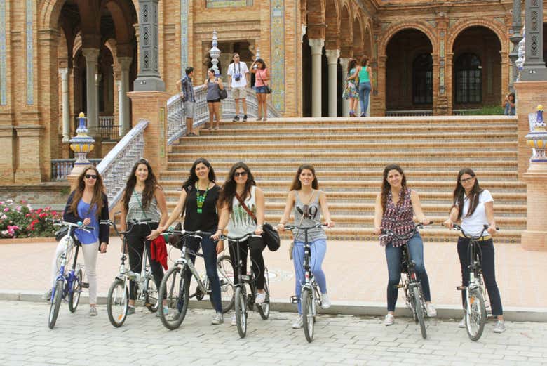 In bici a Plaza de España