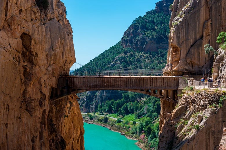 Spectacular view across the Caminito del Rey