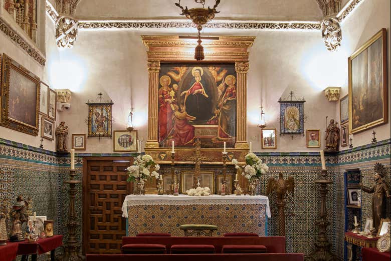 Visitando la capilla