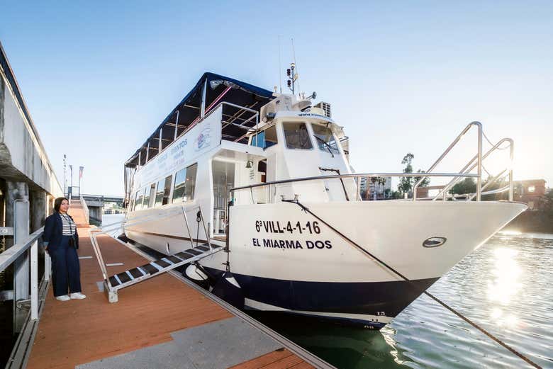 El crucero en el muelle