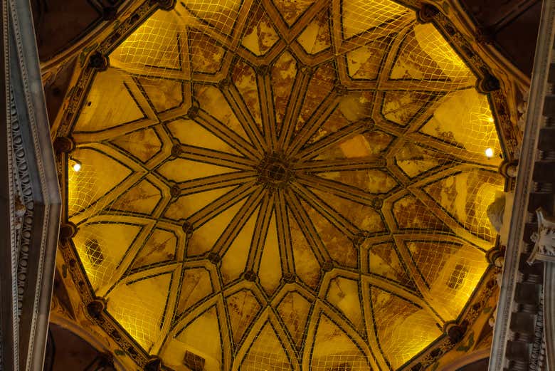 Cupola gotico-mudejar all'interno del monastero
