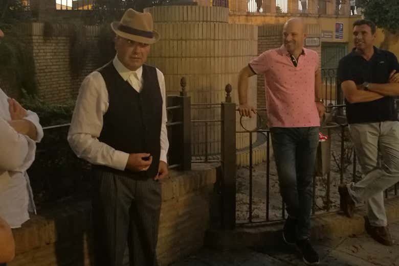 Una de las escenas del tour teatralizado por Triana