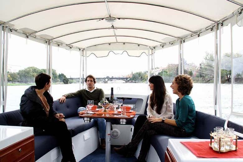 Enjoying the private boat tour