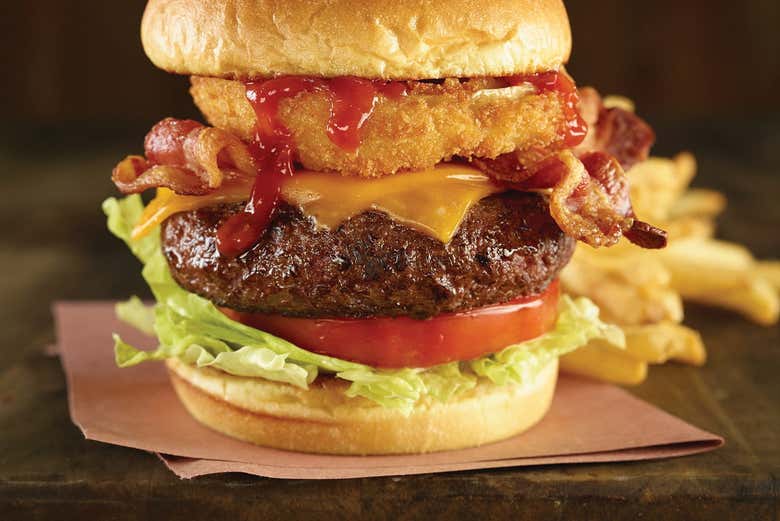 Hamburger at the Hard Rock Cafe Seville
