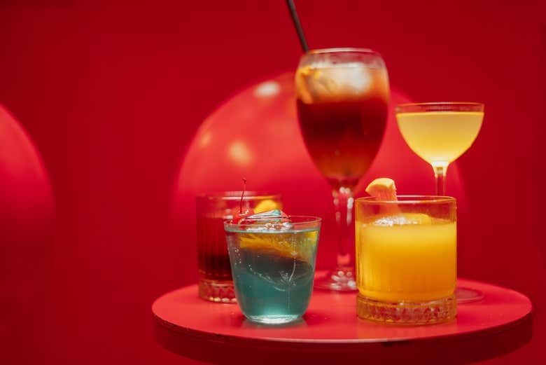 Cócteles que podréis degustar durante el espectáculo