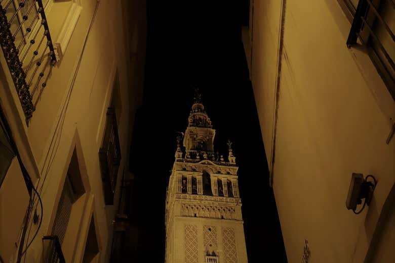 Centro de Sevilla durante la noche