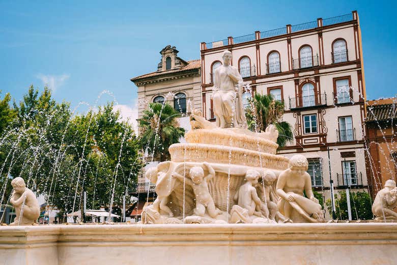 Disfrutando del tour literario por Sevilla