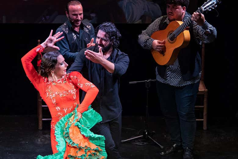 Disfrutando del arte flamenco en Triana